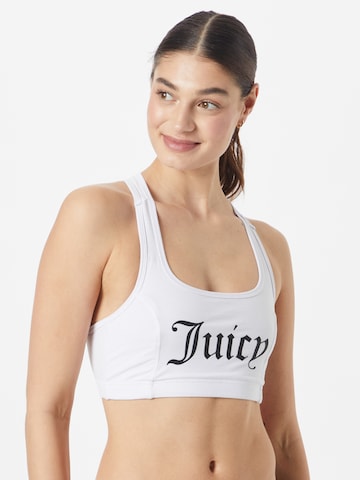 Juicy Couture Sport Bustier Sport bh 'PALOMA' in Wit: voorkant