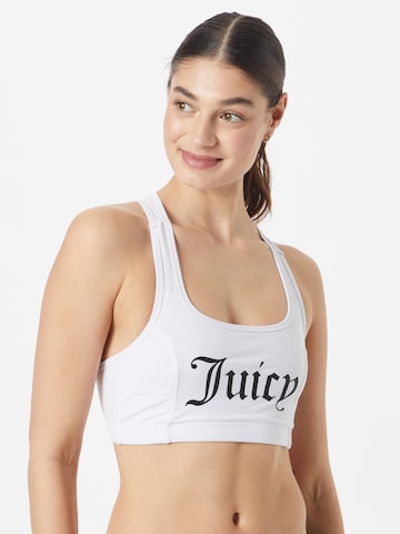 Juicy Couture Sport Korzet Športová podprsenka 'PALOMA' - biela: predná strana