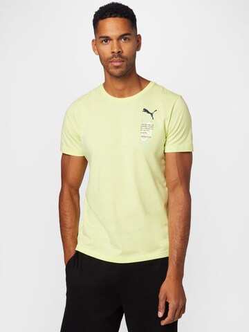 PUMA - Camiseta funcional 'NEYMAR' en amarillo: frente