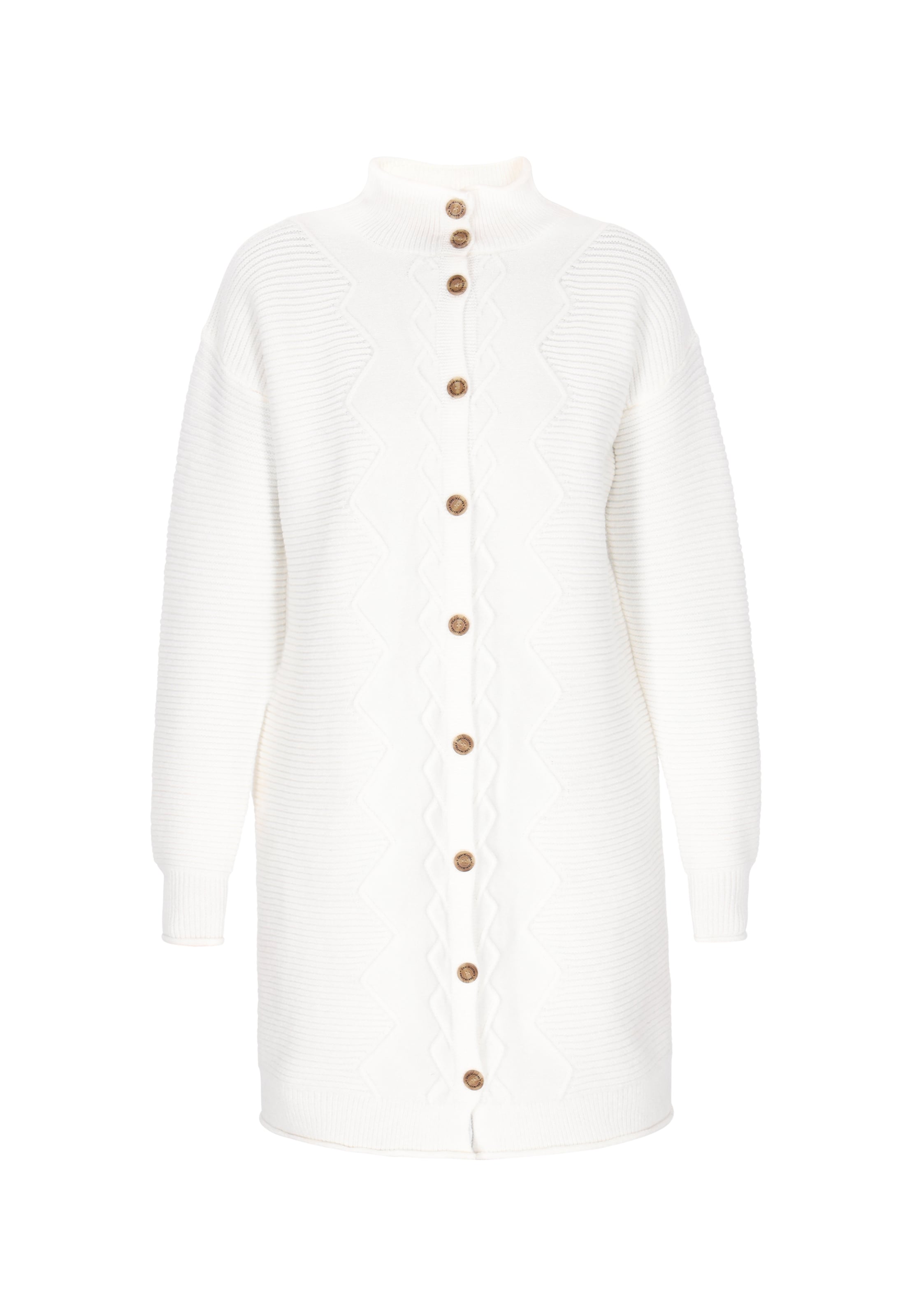 Cardigan DreiMaster Vintage en blanc : devant