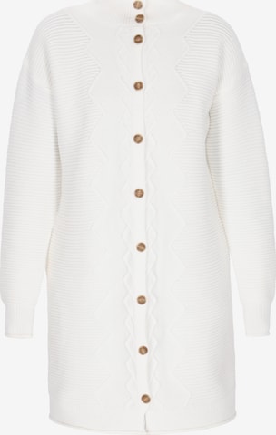 Cardigan DreiMaster Vintage en blanc : devant