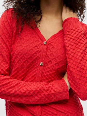 OBJECT Gebreid vest in Rood