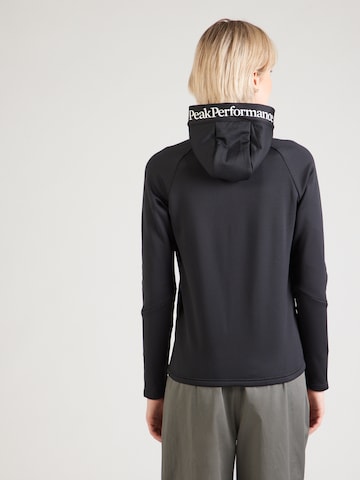 PEAK PERFORMANCE Sportsweatjacke 'Essentials' in Schwarz