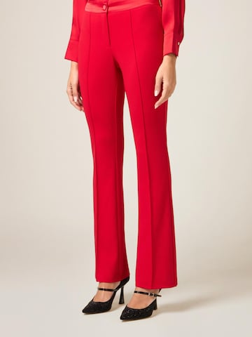 évasé Pantalon oltre en rouge