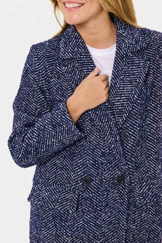 SAINT TROPEZ Between-seasons coat 'Lenette' in Blue