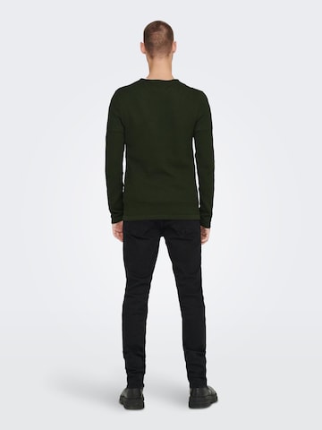 Regular fit Pullover 'Panter' di Only & Sons in verde