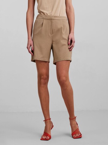 regular Pantaloni con pieghe 'Helen' di Y.A.S in beige: frontale