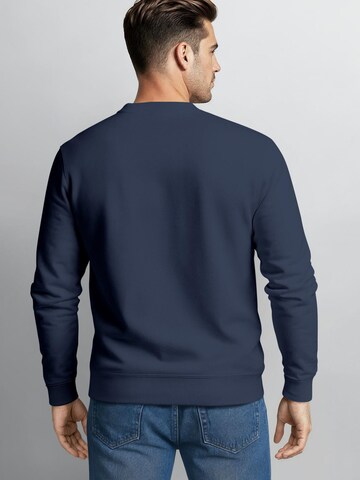 Neverless Sweatshirt 'Wellen Sonne' in Blue