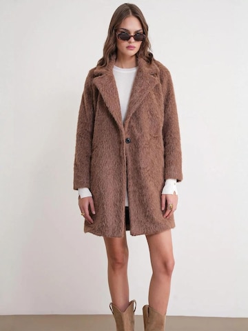 MixRay Between-Seasons Coat in Brown: front