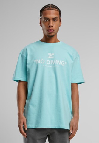 T-Shirt 'No Diving Heavy' MT Upscale en bleu : devant