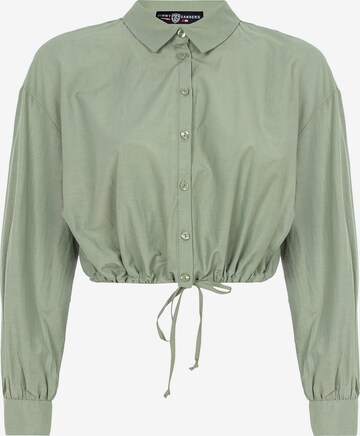 Jimmy Sanders Sweatshirt in Groen: voorkant