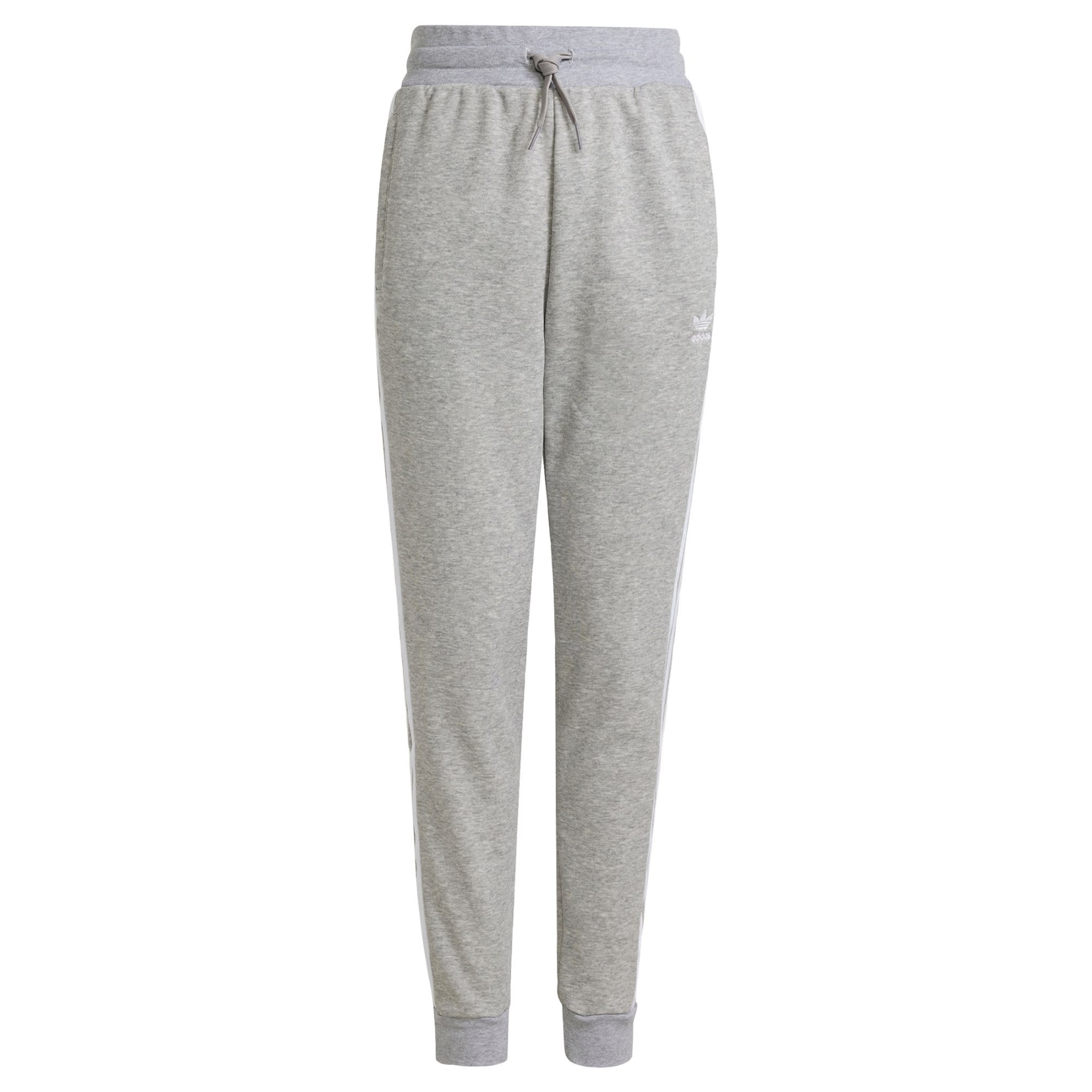 ADIDAS ORIGINALS Tapered Trousers 'Trefoil' in Grey: front