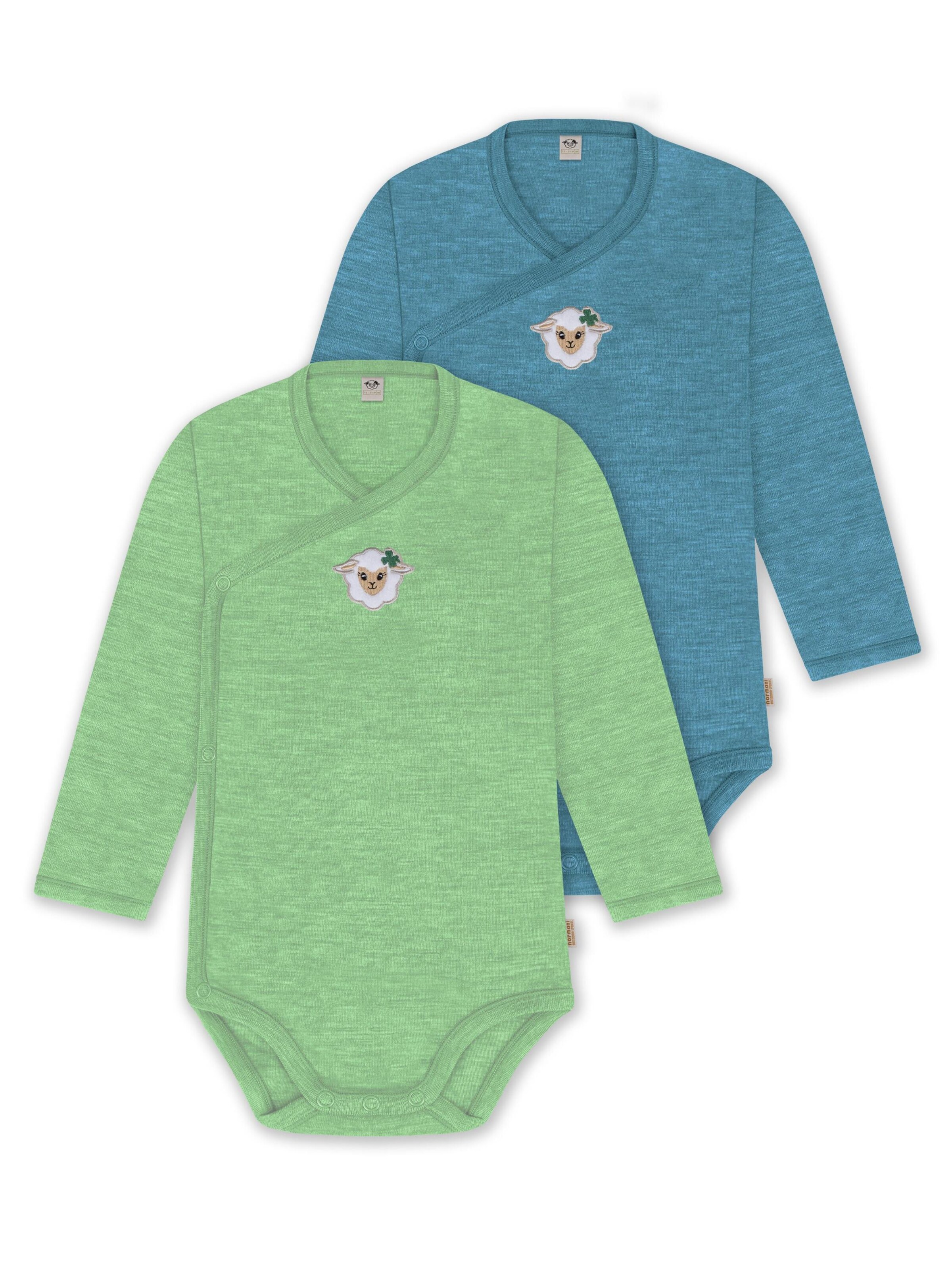 Barboteuse / body 'Kaitaia' normani en bleu : devant