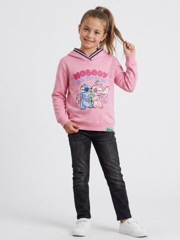 DISNEY Sweater 'Stitch Hoodie Meisjes – Roze – Lange Mouwen – Disney Sweater' in Pink