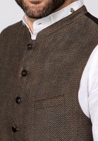 STOCKERPOINT Traditional vest 'Ottavio' in Brown