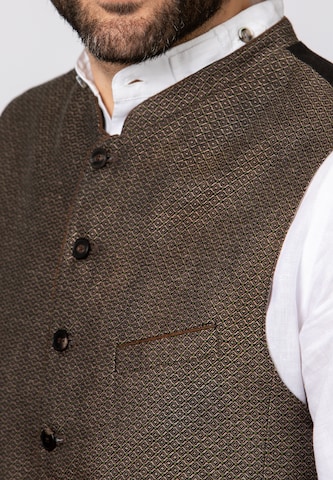 STOCKERPOINT Traditional Vest 'Ottavio' in Brown