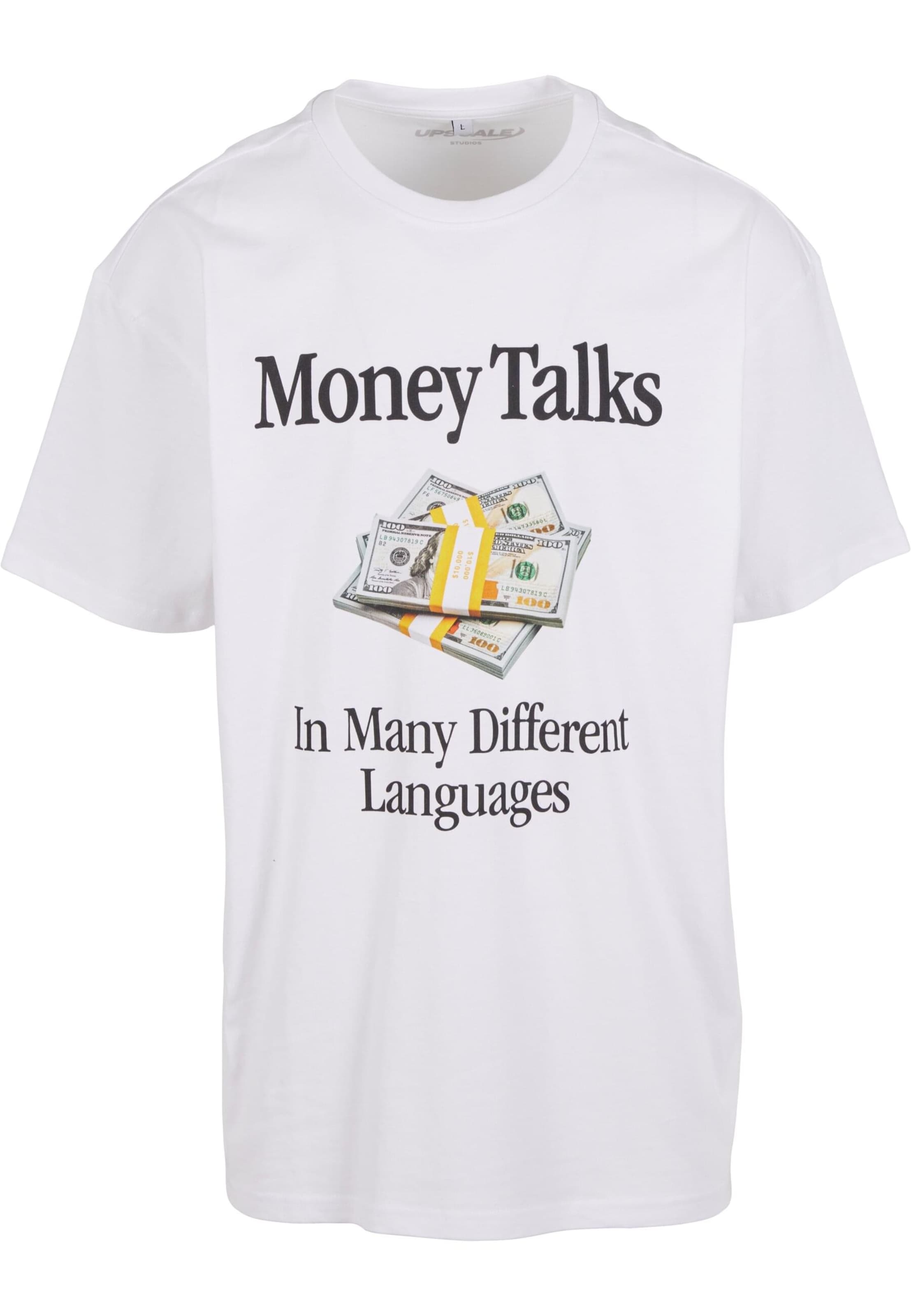 T-Shirt 'Money Talks' Mister Tee en blanc : devant