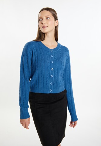 MYMO Knit cardigan 'Biany' in Blue: front