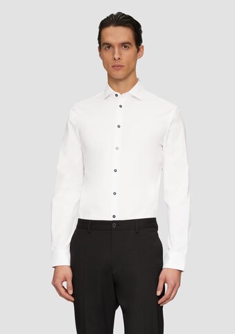 s.Oliver BLACK LABEL Regular fit Overhemd in Wit: voorkant