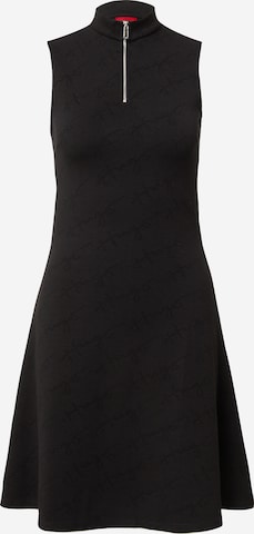 HUGO Red - Vestido 'Nessira' en negro: frente