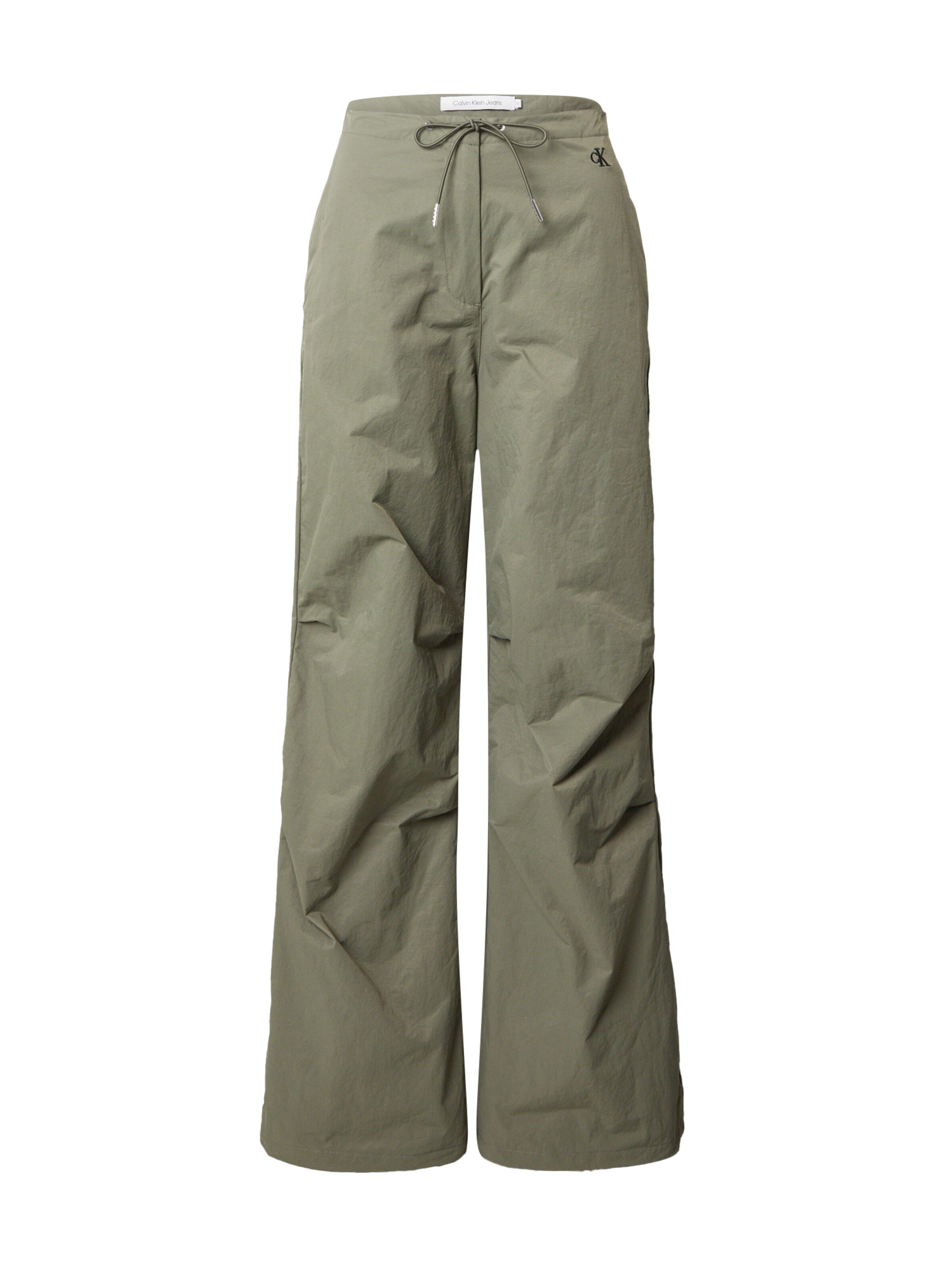 Calvin Klein Jeans Loose fit Pants in Green: front