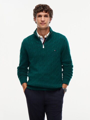 TOMMY HILFIGER Pullover in Grün: Vorderseite