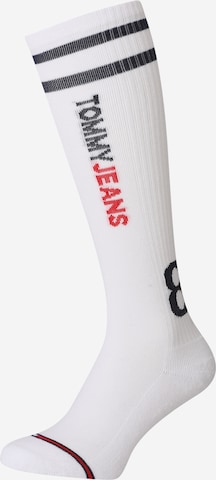 Tommy Hilfiger Underwear Knee High Socks in White: front