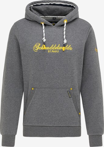 Schmuddelwedda Sweatshirt 'Hamburg St. Pauli' in Grau: predná strana