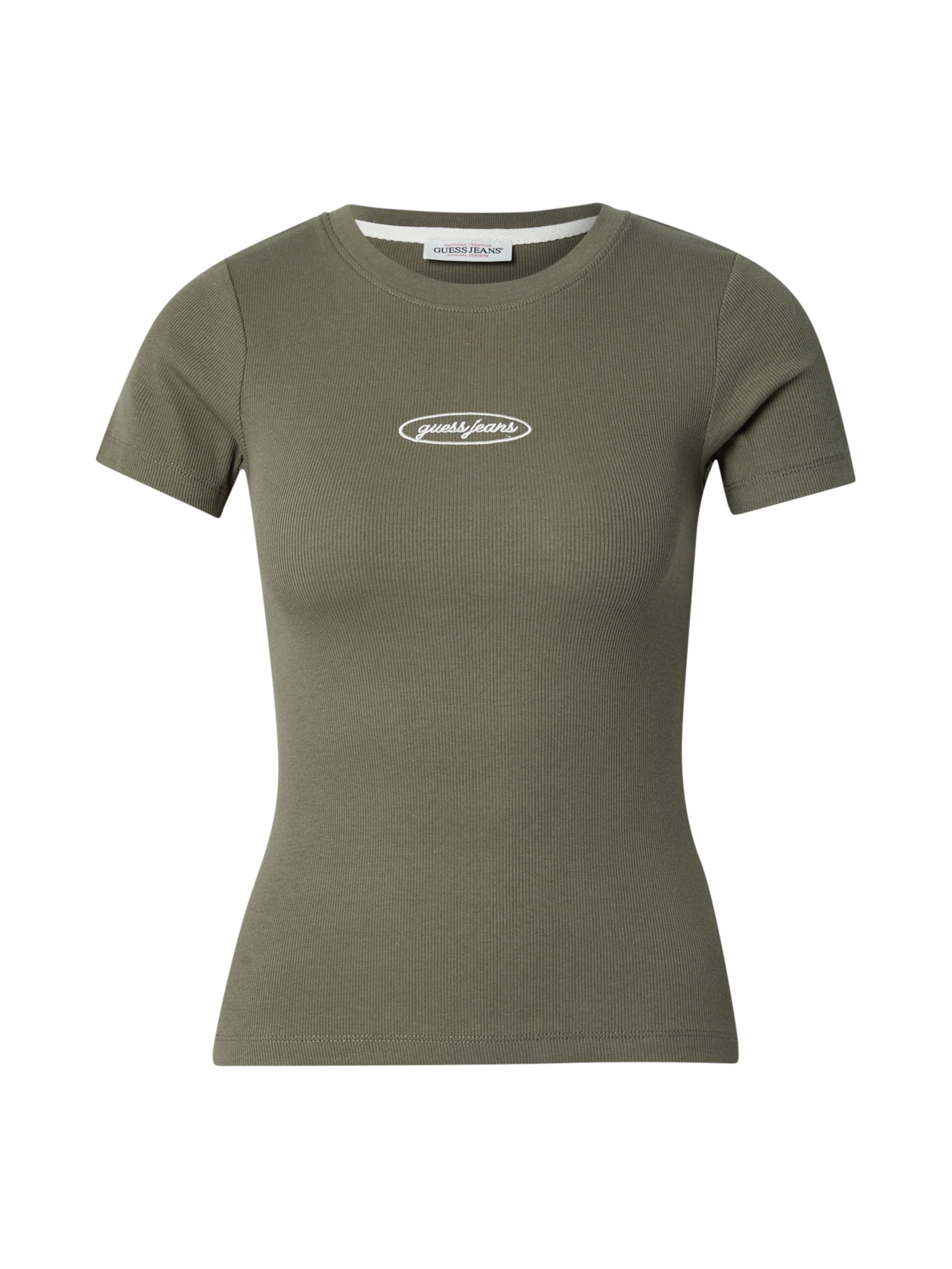 GUESS JEANS T-shirt i grön: framsida
