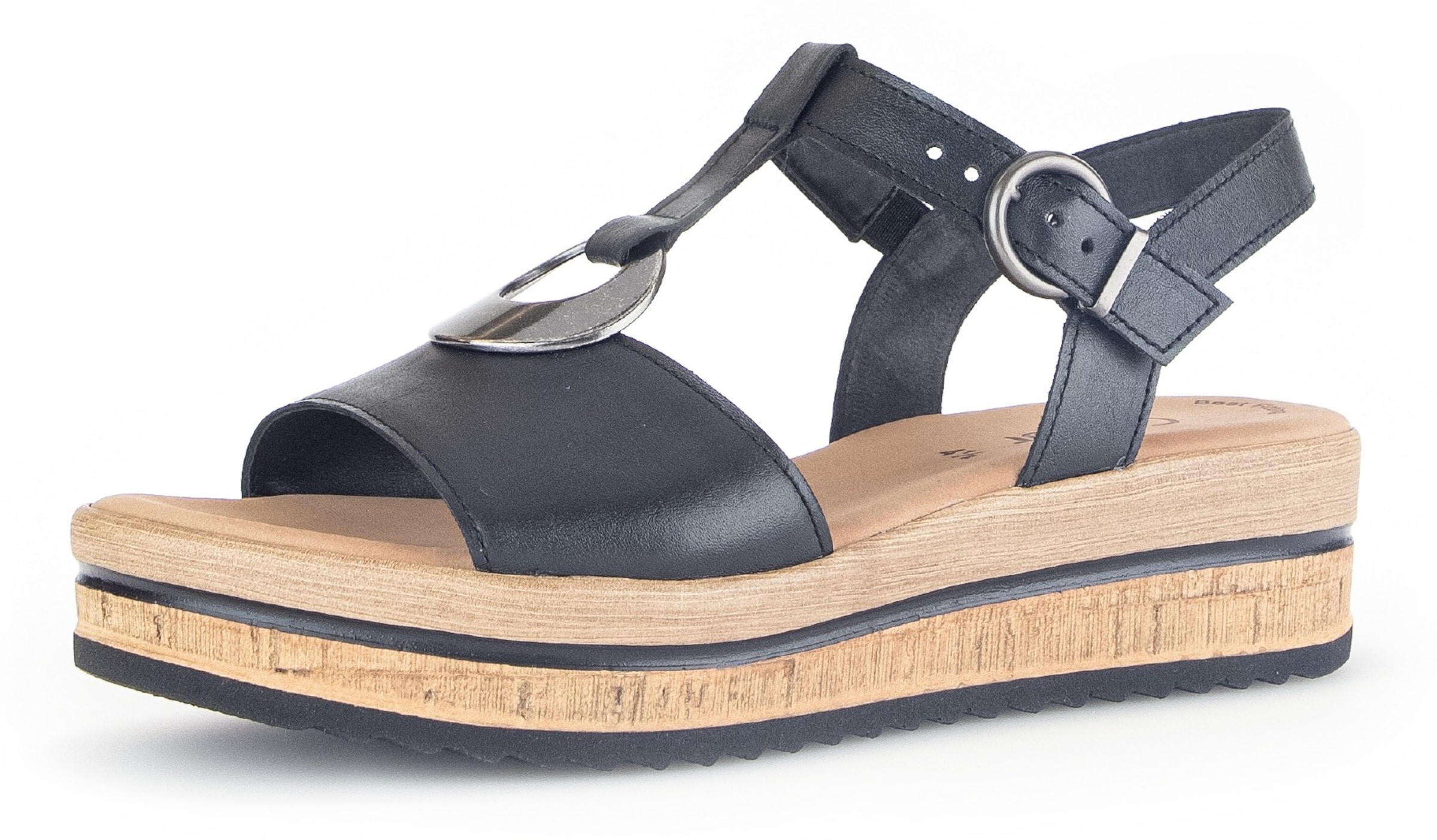 GABOR Sandaal in Zwart: voorkant