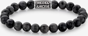 Rebel & Rose Bracelet in Black: front