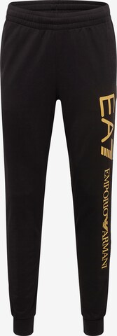 Effilé Pantalon EA7 Emporio Armani en noir : devant