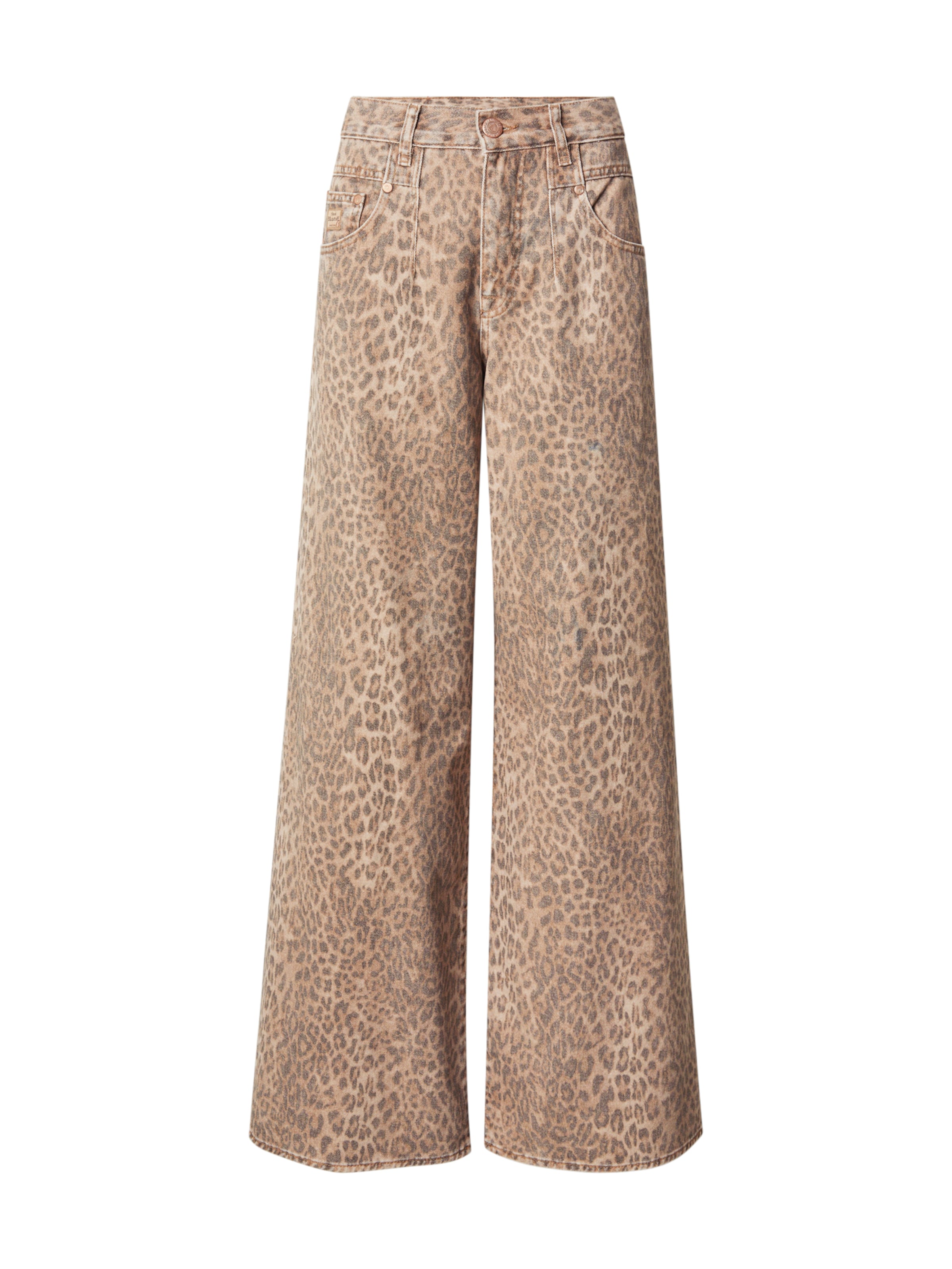 Herrlicher Wide leg Παντελόνι 'Brooke' σε καφέ: μπροστά