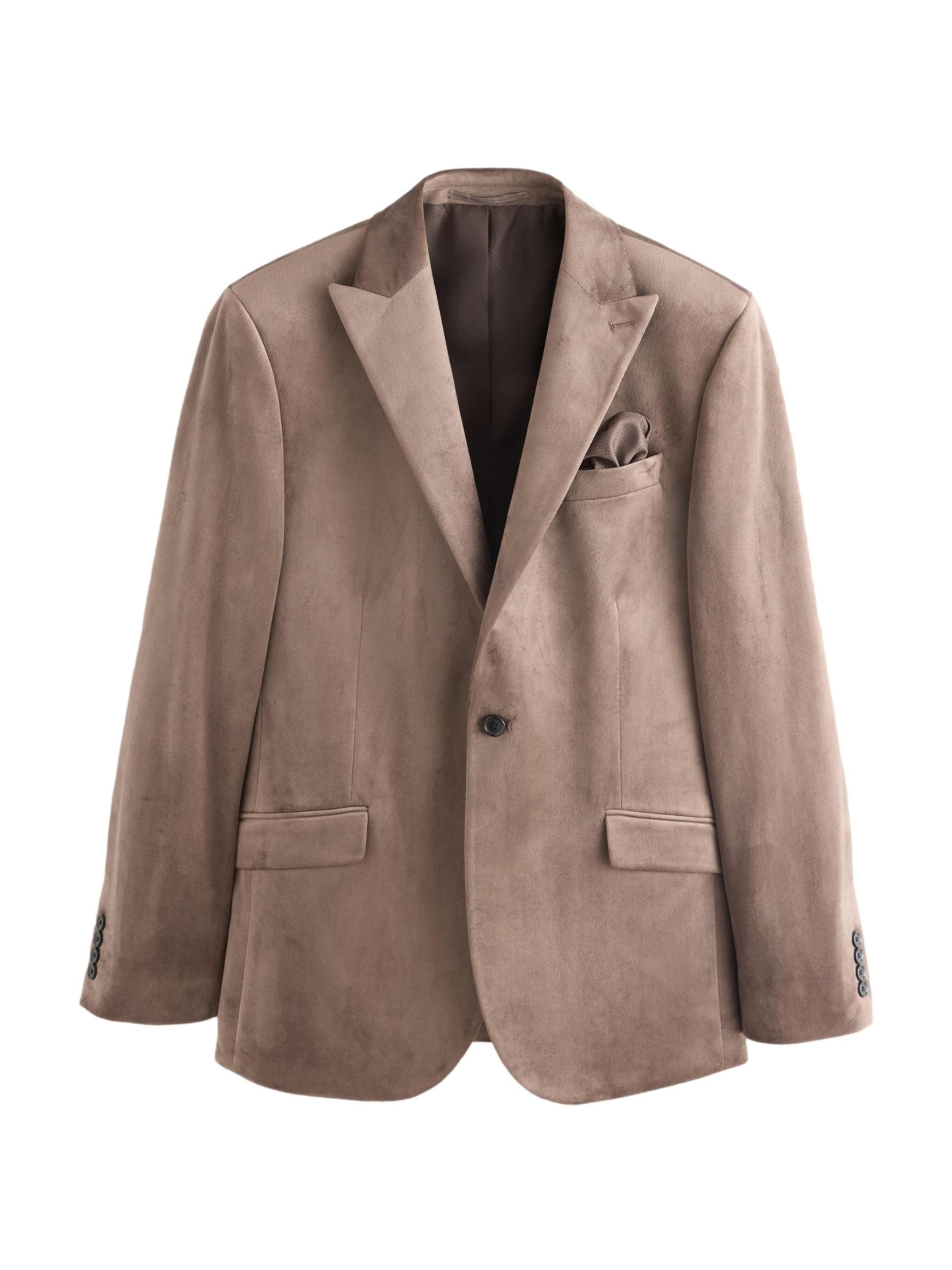 Next Слим Пиджак в Серый: спереди