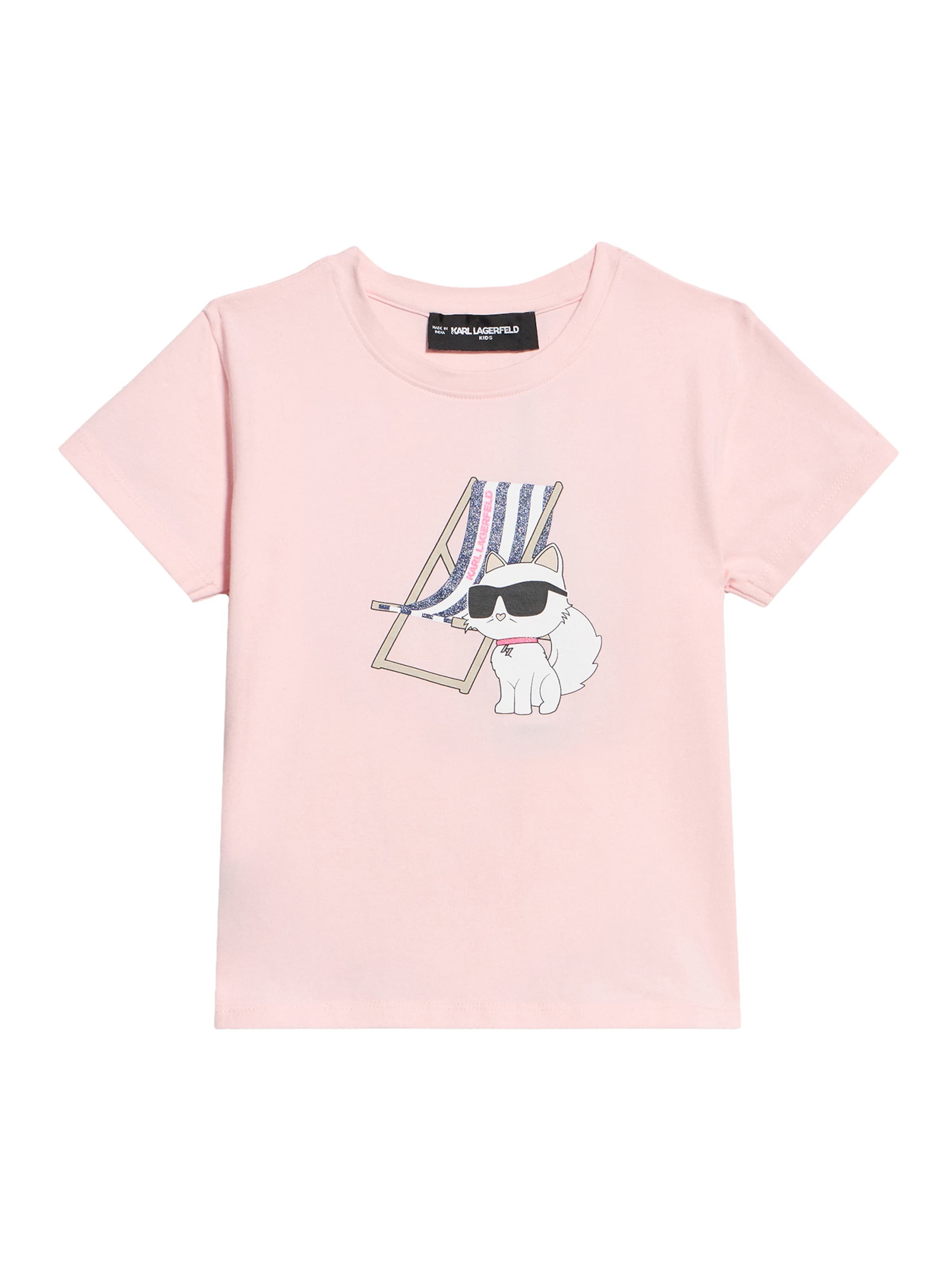 Tricou de la Karl Lagerfeld pe roz: față