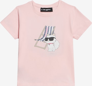 Karl Lagerfeld Póló - rózsaszín: elől