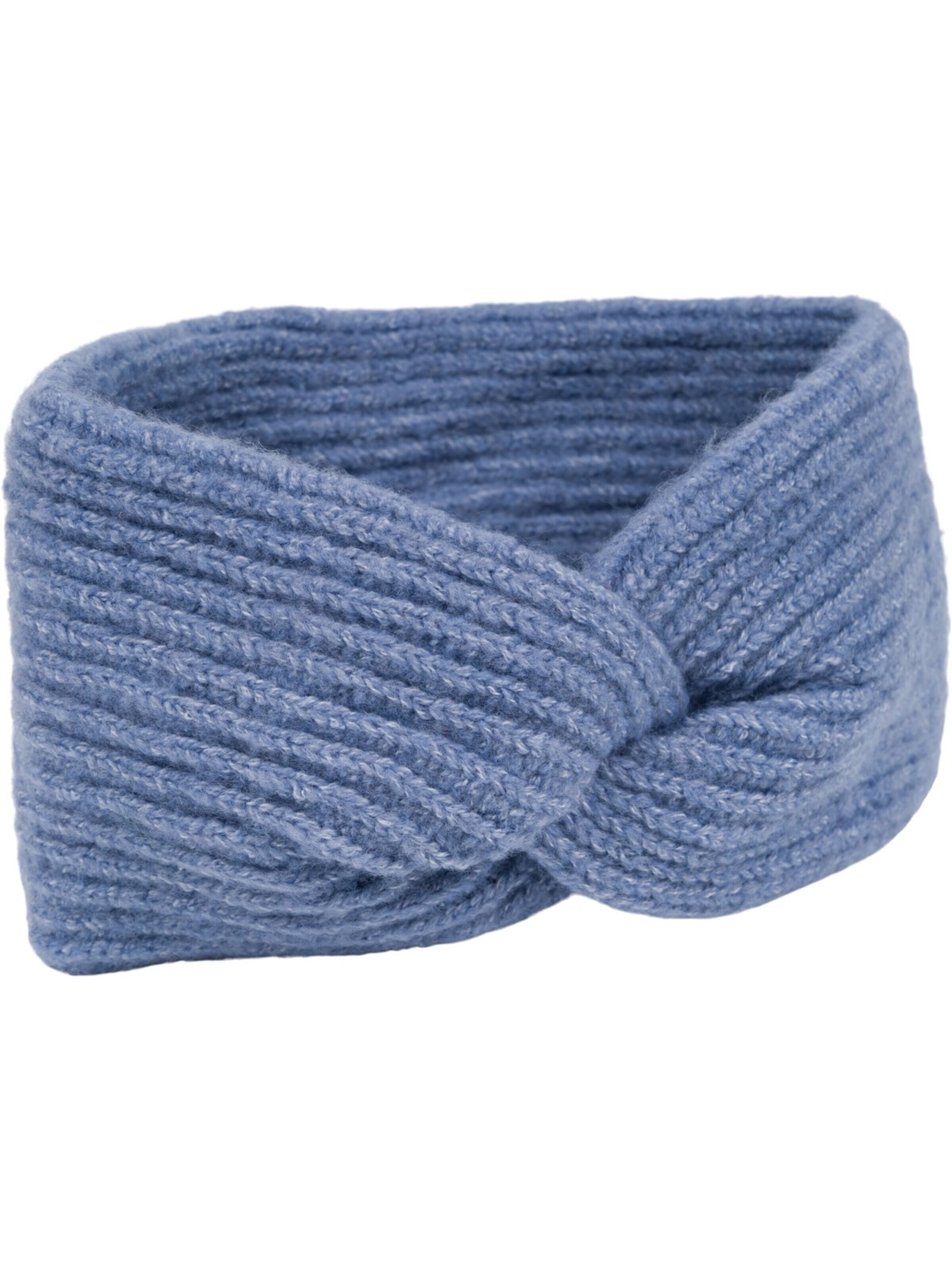 styleBREAKER Headband 'Strick Stirnband Rippenmuster Twist Knoten' in Blue