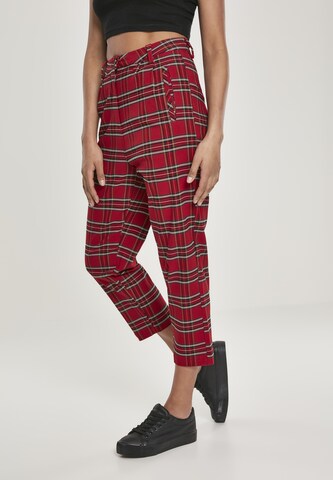 Urban Classics Regular Pants in Red