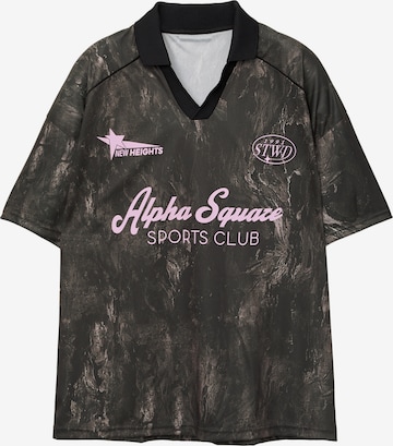 Pull&Bear Paita 'STWD ALPHA SQUARE SPORTS' värissä ruskea: etupuoli