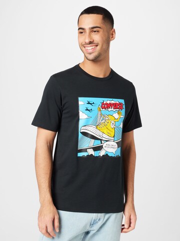 CONVERSE T-Shirt in Schwarz: Vorderseite