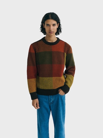 Thinking MU Sweater 'Khem' in Brown: front