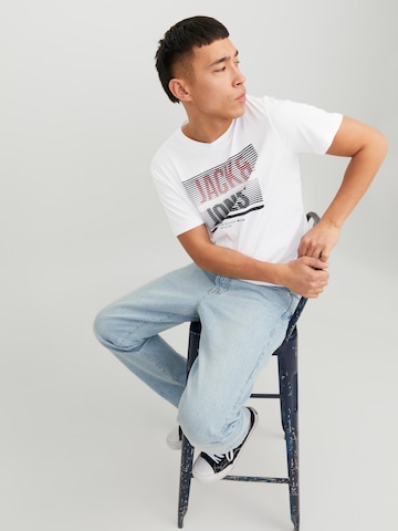 JACK & JONES Тениска 'Brix' в бяло