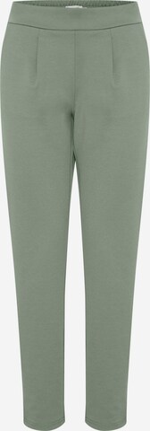 b.young Pleat-Front Pants 'Rizetta' in Green: front