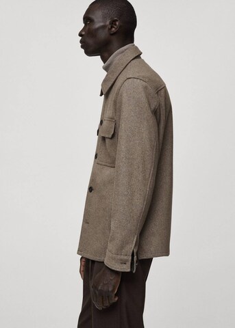 MANGO MAN Übergangsjacke 'Paulo' in Braun