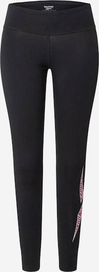 Reebok Sport Спортен панталон в розово / черно / бяло, Преглед на продукта