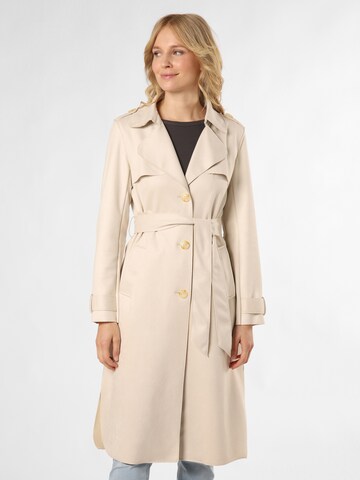 Marie Lund Between-Seasons Coat in Beige: front