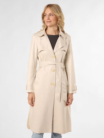 Marie Lund Between-Seasons Coat in Beige: front