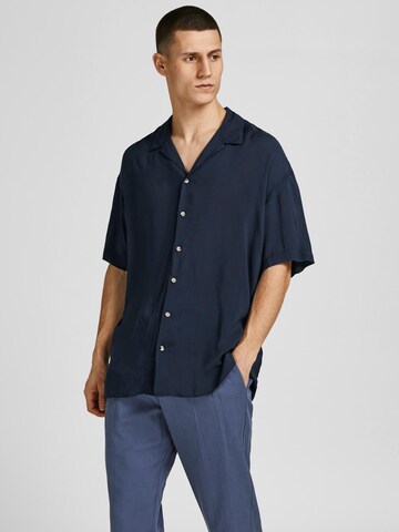 JACK & JONES Comfort Fit Hemd 'Malibu' in Blau: predná strana