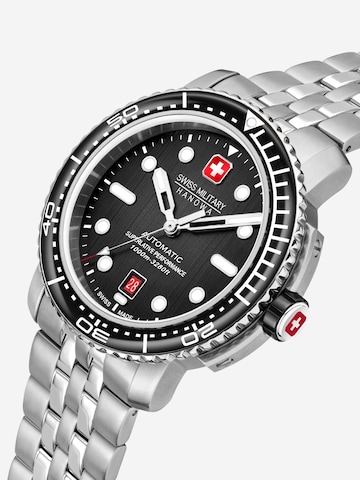 SWISS MILITARY HANOWA Analoog horloge 'Maitre Plongeur' in Zilver