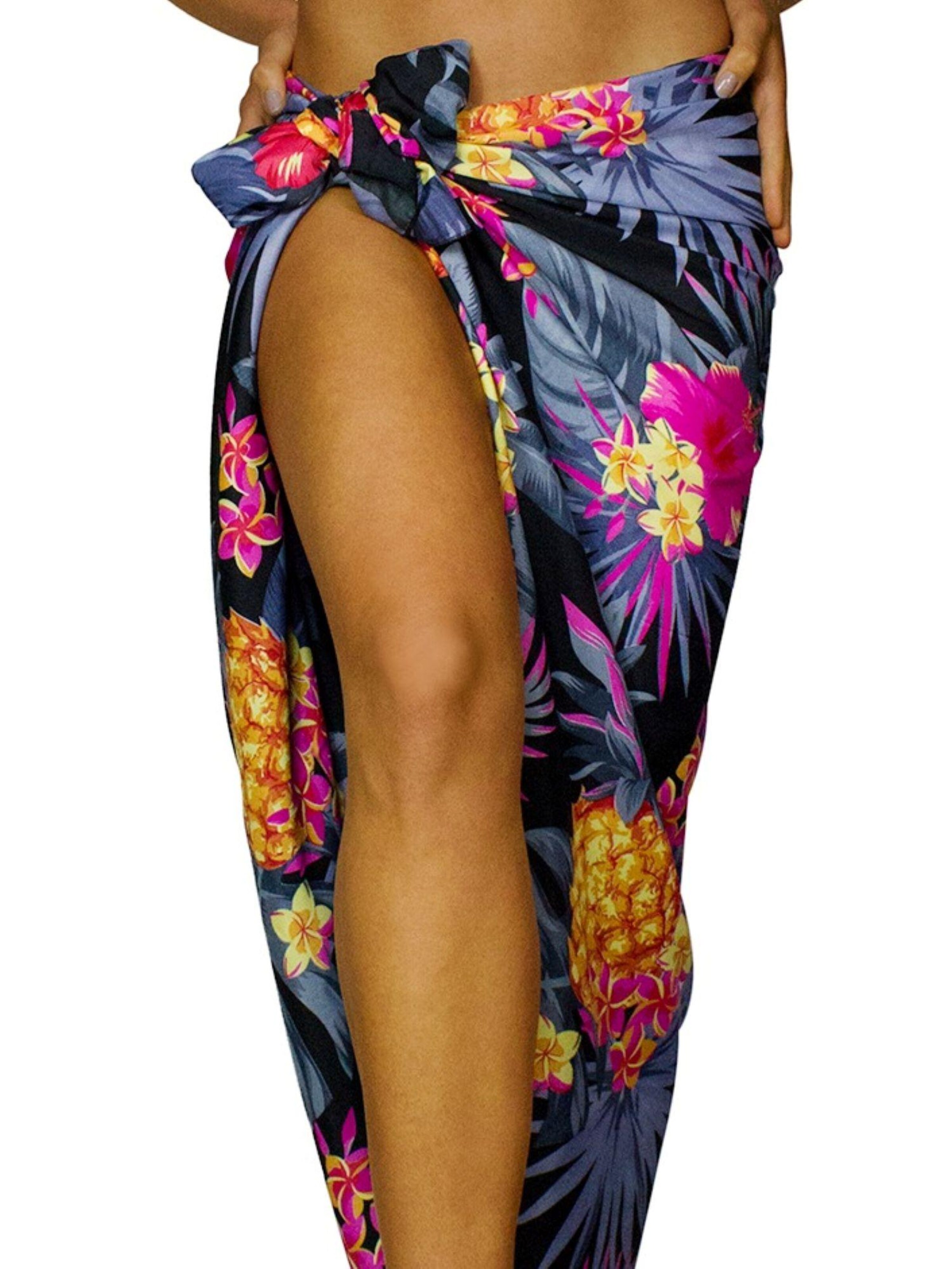 King Kameha Scarf 'Pineapple' in Grey